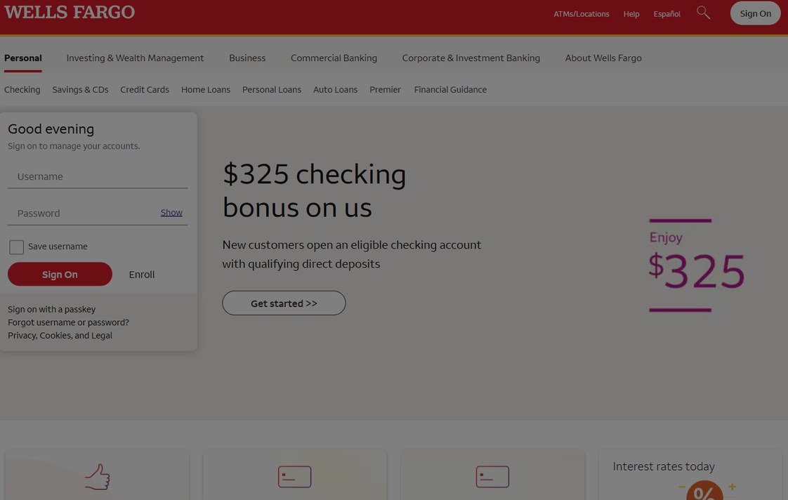 Wells Fargo – wellsfargo.com
